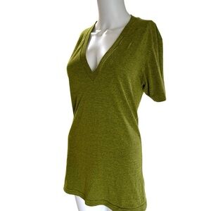 American Apparel Track Shirt Tri Blend with Deep V-Neck